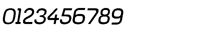Formax Regular Oblique Font OTHER CHARS