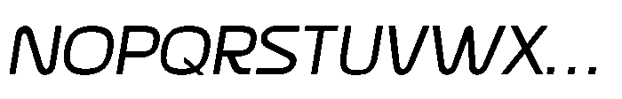 Formax Regular Oblique Font UPPERCASE