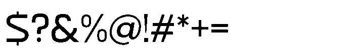 Formax Regular Font OTHER CHARS