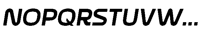Formax Semi Heavy Oblique Font UPPERCASE