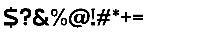 Formax Semi Heavy Font OTHER CHARS