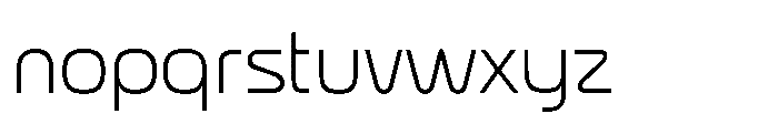 Formax Thin Font LOWERCASE