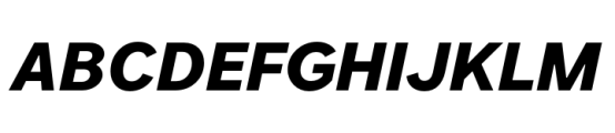 Forme Grotesque Black Italic Font UPPERCASE