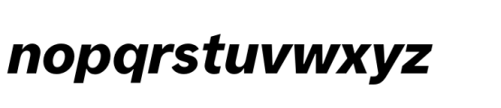 Forme Grotesque Black Italic Font LOWERCASE