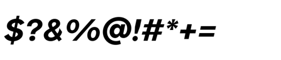 Forme Grotesque Extrabold Italic Font OTHER CHARS