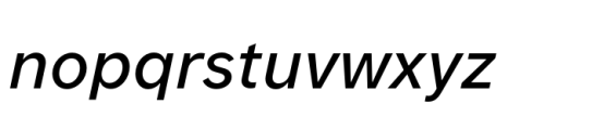 Forme Grotesque Medium Italic Font LOWERCASE