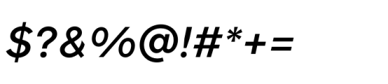 Forme Grotesque Sm Bold Italic Font OTHER CHARS