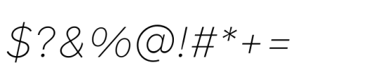 Forme Grotesque XLt Italic Font OTHER CHARS