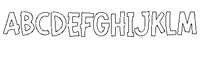 Formelo Sketchy Double Formelo Sketchy Plain Regular Font UPPERCASE