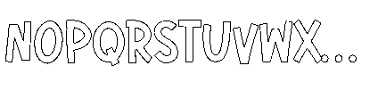 Formelo Sketchy Double Formelo Sketchy Plain Regular Font UPPERCASE