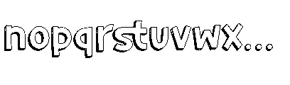 Formelo Sketchy Double Formelo Sketchy Regular Font LOWERCASE