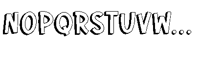 Formelo Sketchy Double Formelo Sketchy Shadow Regular Font UPPERCASE