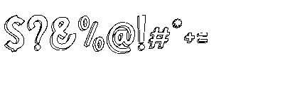 Formelo Sketchy Double Regular Font OTHER CHARS