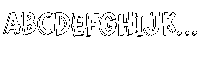 Formelo Sketchy Double Regular Font UPPERCASE