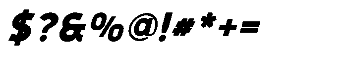 Formgraphia Black Italic Font OTHER CHARS