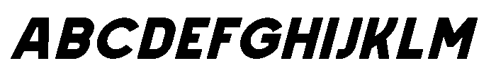 Formgraphia Black Italic Font UPPERCASE