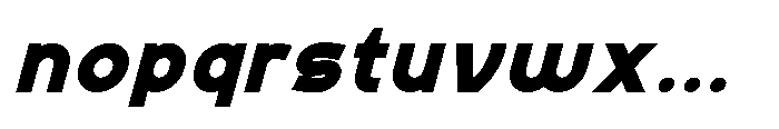 Formgraphia Black Italic Font LOWERCASE