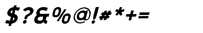 Formgraphia Bold Italic Font OTHER CHARS