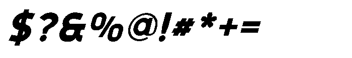 Formgraphia Extra Bold Italic Font OTHER CHARS