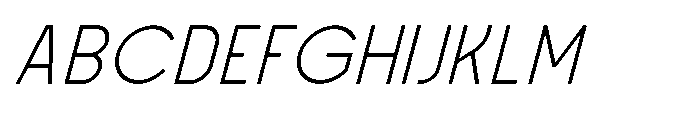 Formgraphia Extra Light Italic Font UPPERCASE