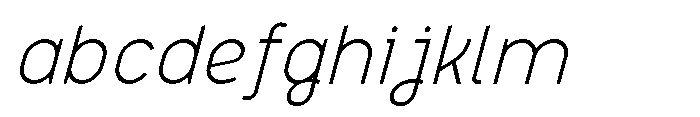 Formgraphia Extra Light Italic FONT
