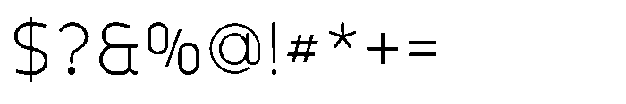 Formgraphia Extra Light Font OTHER CHARS