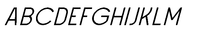 Formgraphia Light Italic Font UPPERCASE