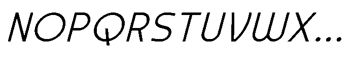 Formgraphia Light Italic Font UPPERCASE
