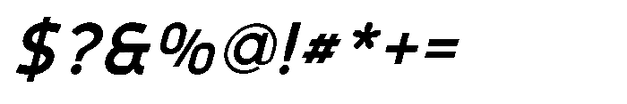 Formgraphia Semi Bold Italic Font OTHER CHARS