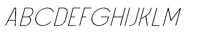 Formgraphia Thin Italic Font UPPERCASE