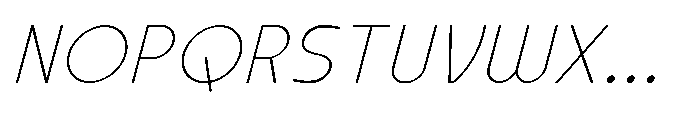 Formgraphia Thin Italic Font UPPERCASE