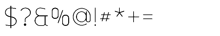 Formgraphia Thin Font OTHER CHARS