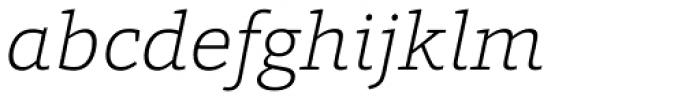 Foro ExtraLight Italic Font LOWERCASE