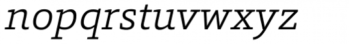 Foro Light Italic Font LOWERCASE