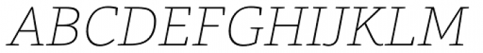 Foro Rounded Thin Italic Font UPPERCASE