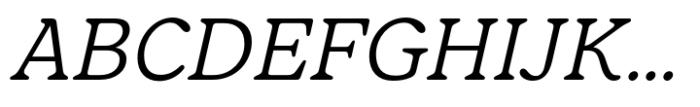 Forrest Light Italic Font UPPERCASE