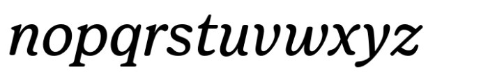 Forrest Regular Italic Font LOWERCASE