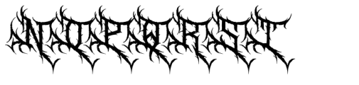 Forsakens Regular Font UPPERCASE