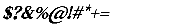 Fortecs Italic Font OTHER CHARS