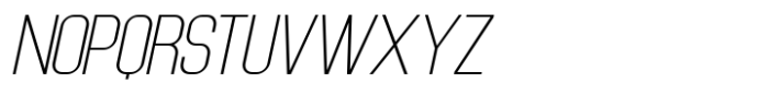 Forten Display Extra Light Italic Font UPPERCASE