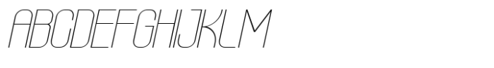 Forten Display Thin Italic Font UPPERCASE