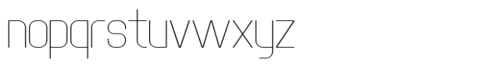 Forten Display Thin Font LOWERCASE