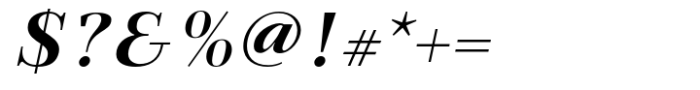Fortezza Bold Italic Font OTHER CHARS