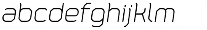 Fortima Light Italic Font LOWERCASE