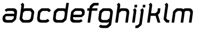Fortima Semi Bold Italic Font LOWERCASE