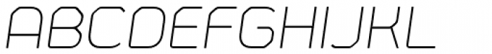 Fortima Thin Italic Font UPPERCASE