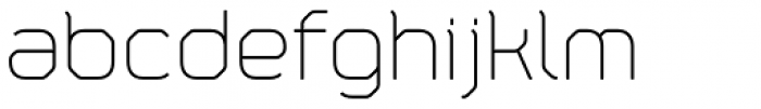 Fortima Thin Font LOWERCASE