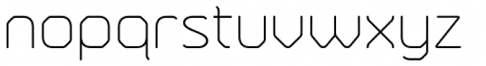 Fortima Thin Font LOWERCASE