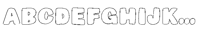 Fortuna Absolute Outline Font UPPERCASE