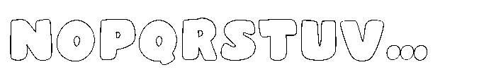 Fortuna Absolute Outline Font UPPERCASE